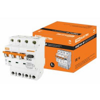 Автоматический Выключатель Дифференциального тока TDM АВДТ 63 4P C40 100мА TDM SQ0202-0024