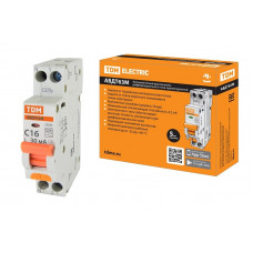 Автоматический выключатель дифференциального тока АВДТ 63М C16 30мА TDM SQ0202-0060