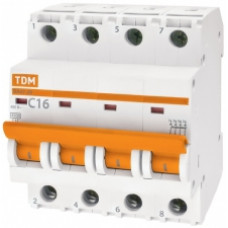 Автоматический выключатель ВА47-29 4Р  1А 4,5кА х-ка В TDM SQ0206-0049