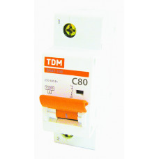 Автоматический выключатель ВА47-100 1Р 10А 10кА х-ка D TDM SQ0207-0001
