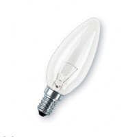Лампа накаливания "Свеча прозрачная" 40 Вт-230 В-Е14 TDM