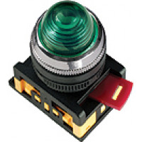 Лампа AL-22 сигнальная d22мм красный неон/230В цилиндр TDM