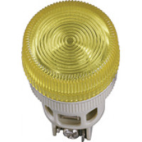 Лампа ENR-22 сигнальная d22мм желтый неон/230В цилиндр TDM
