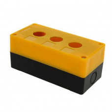 Корпус КП103 для кнопок 3места желтый TDM