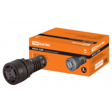 Сигнализатор звуковой AD22-22M/k31 d22 мм 220В AC черный TDM