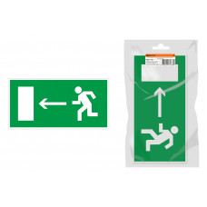 Знак "Направление к эвакуационному выходу налево" 350х124мм для ССА инд. упаковка TDM SQ0817-1003