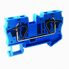 Зажим клеммный безвинтовой (ЗКБ) 3 вывода 2,5 мм2 31А синий TDM