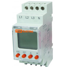 Реле напряжения 3ф серии РН 12-3х400/230В (LCD-дисплей, 1нр+1нз-контакты) TDMSQ1504-0019