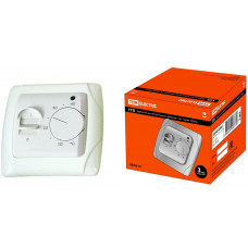 Термостат для теплых полов ТТП 16А 250В с датчиком 3м "Онега" белый TDM SQ1805-0060